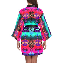 Load image into Gallery viewer, Sovereign Nation Sunrise Long Sleeve Kimono Robe Long Sleeve Kimono Robe e-joyer 
