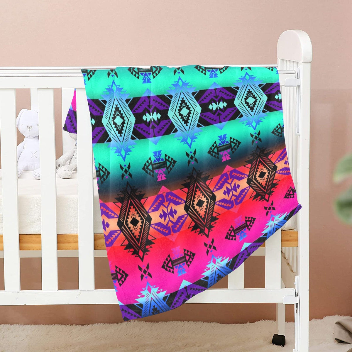 Sovereign Nation Sunrise Small Baby Blanket by 49 Dzine (image 2)