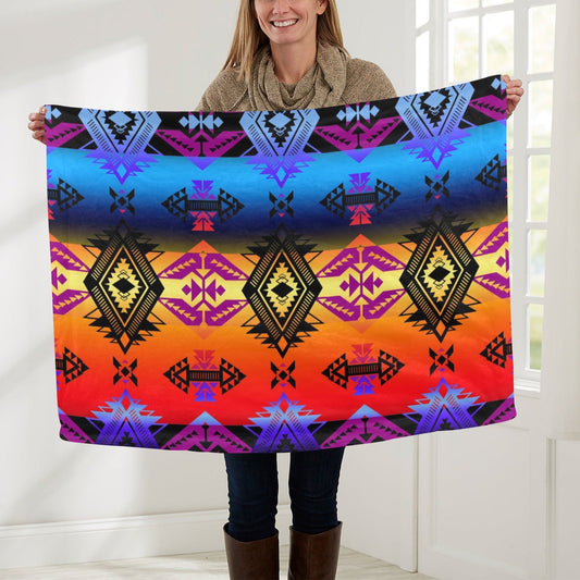 Sovereign Nation Sunset Baby Blanket 30"x40" Baby Blanket 30"x40" e-joyer 