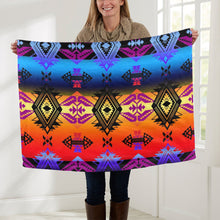 Load image into Gallery viewer, Sovereign Nation Sunset Baby Blanket 30&quot;x40&quot; Baby Blanket 30&quot;x40&quot; e-joyer 
