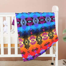 Load image into Gallery viewer, Sovereign Nation Sunset Baby Blanket 40&quot;x50&quot; Baby Blanket 40&quot;x50&quot; e-joyer 
