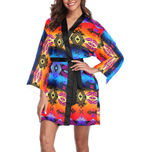 Load image into Gallery viewer, Sovereign Nation Sunset Long Sleeve Kimono Robe Long Sleeve Kimono Robe e-joyer 
