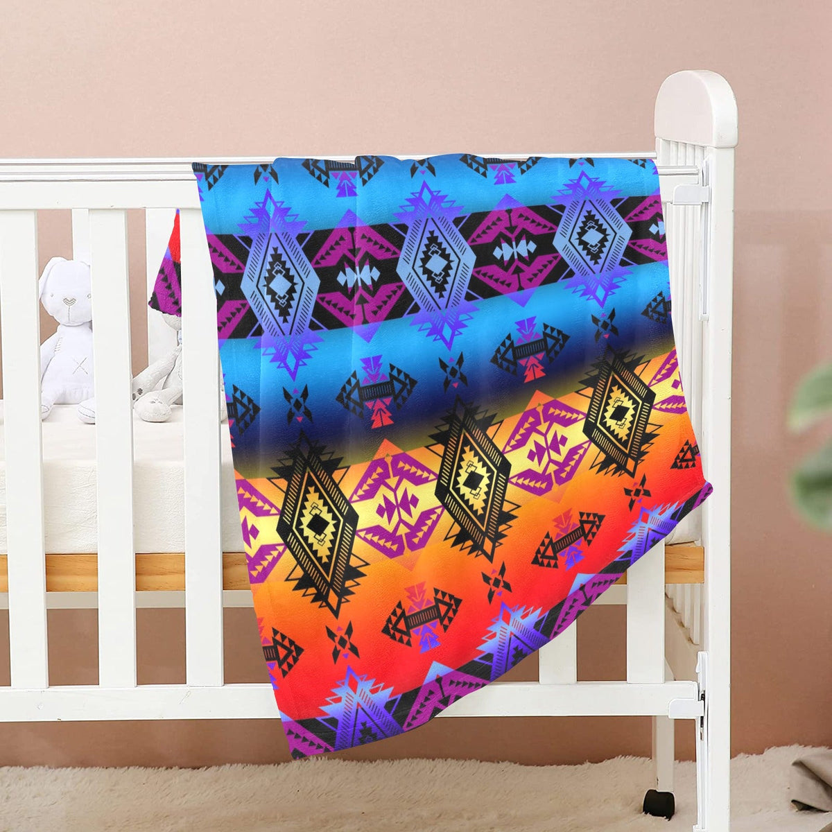 Sovereign Nation Sunset Small Baby Blanket by 49 Dzine (image 2)