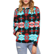 Load image into Gallery viewer, Sovereign Nation Trade Blanket v2 All Over Print Hoodie for Women (USA Size) (Model H13) All Over Print Hoodie for Women (H13) e-joyer 
