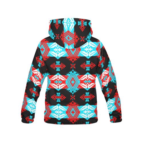 Sovereign Nation Trade Blanket v2 All Over Print Hoodie for Women (USA Size) (Model H13) All Over Print Hoodie for Women (H13) e-joyer 