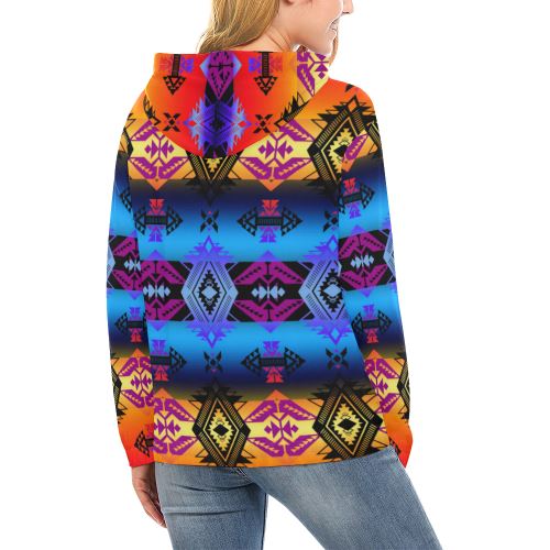 Soveriegn Nation Sunset All Over Print Hoodie for Women (USA Size) (Model H13) All Over Print Hoodie for Women (H13) e-joyer 