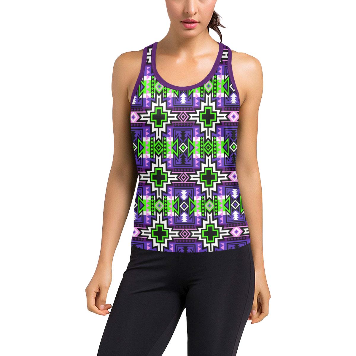 Star Blanket Racerback Tank Top