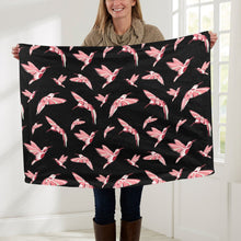 Load image into Gallery viewer, Strawberry Black Baby Blanket 30&quot;x40&quot; Baby Blanket 30&quot;x40&quot; e-joyer 
