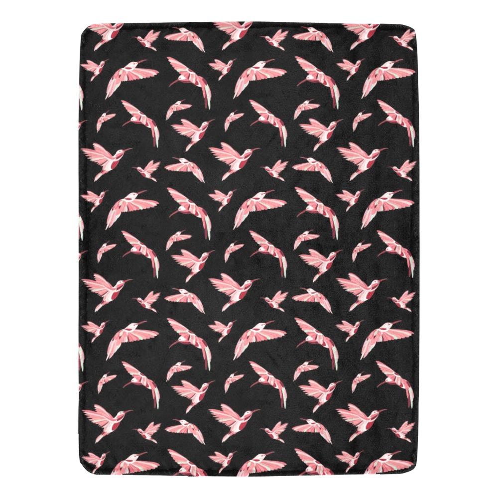 Strawberry Black Ultra-Soft Micro Fleece Blanket 60"x80" Ultra-Soft Blanket 60''x80'' e-joyer 