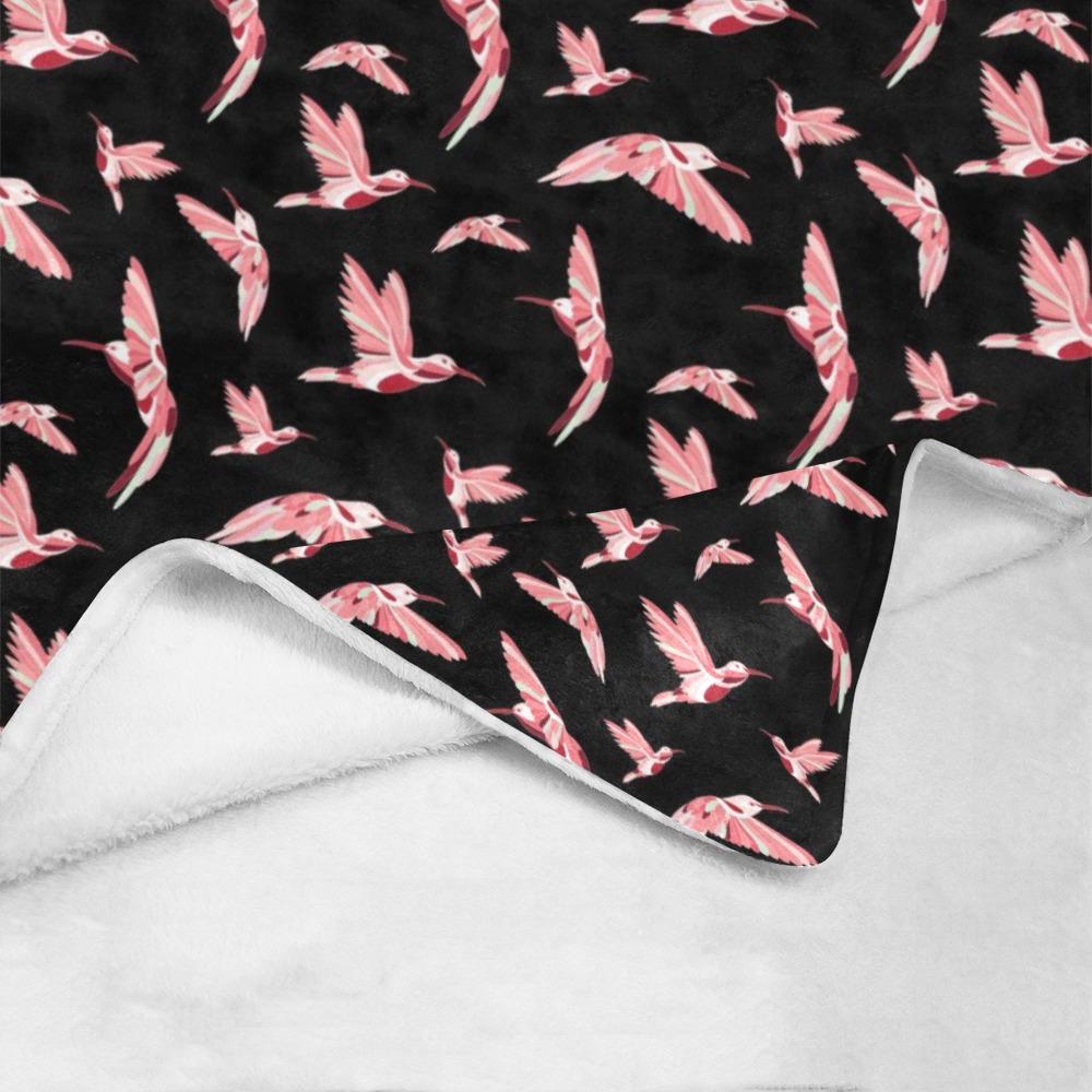 Strawberry Black Ultra-Soft Micro Fleece Blanket 60"x80" Ultra-Soft Blanket 60''x80'' e-joyer 