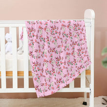 Load image into Gallery viewer, Strawberry Floral Baby Blanket 30&quot;x40&quot; Baby Blanket 30&quot;x40&quot; e-joyer 
