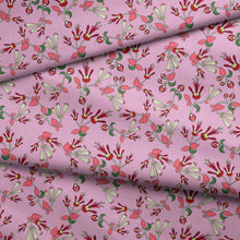 Load image into Gallery viewer, Strawberry Floral Cotton Poplin Fabric By the Yard Fabric NBprintex 
