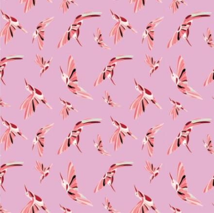 Strawberry Pink Cotton Poplin Fabric By the Yard Fabric NBprintex 