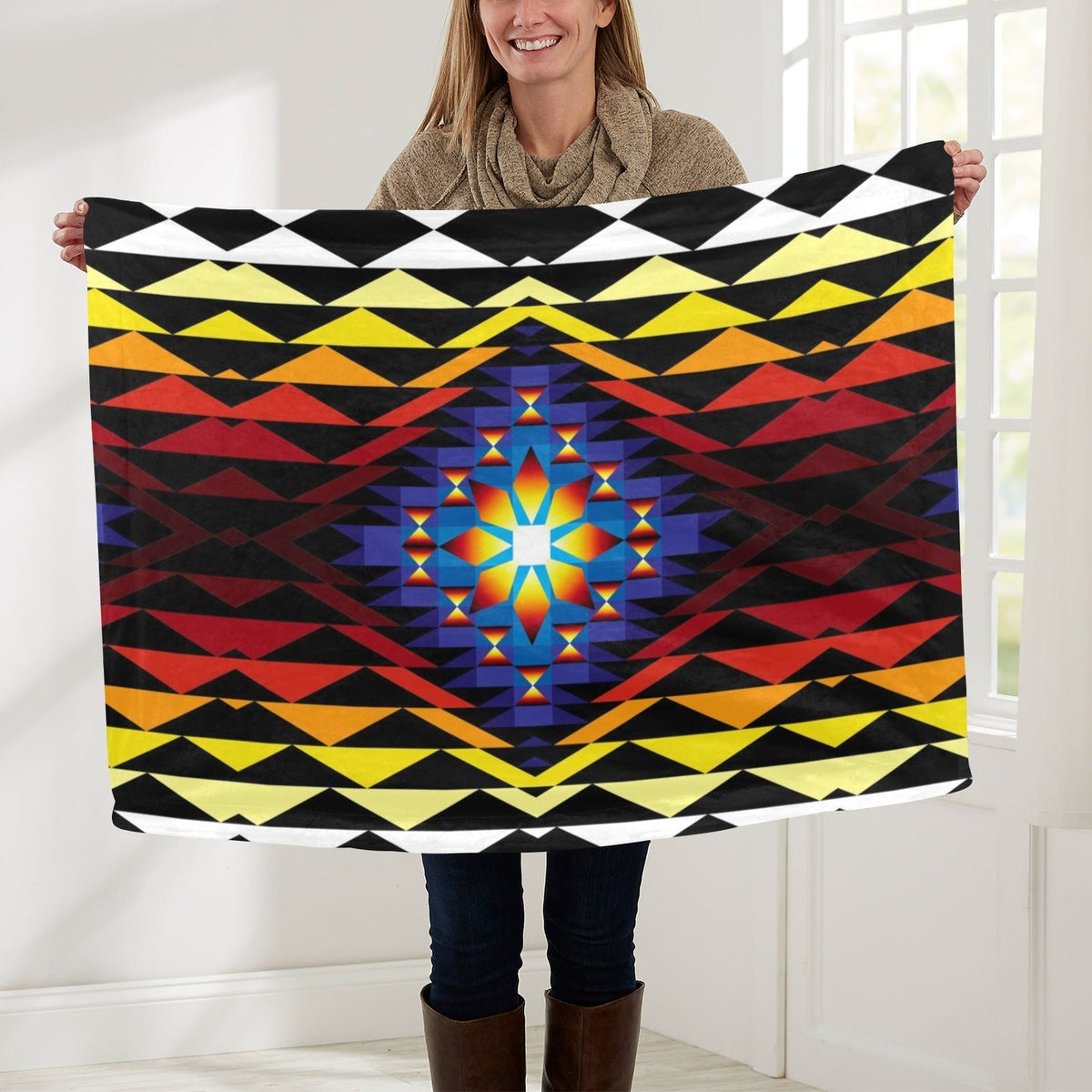Sunset Blanket Small Baby Blanket by 49 Dzine