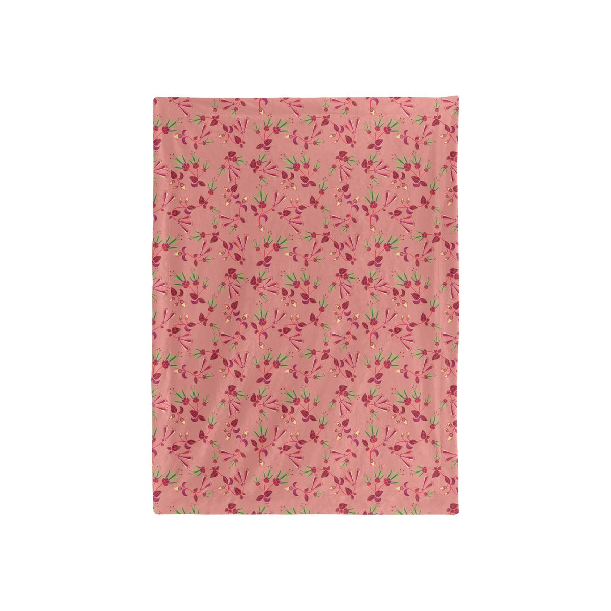 Swift Floral Peach Rouge Remix Large Baby Blanket by 49 Dzine (image 3)