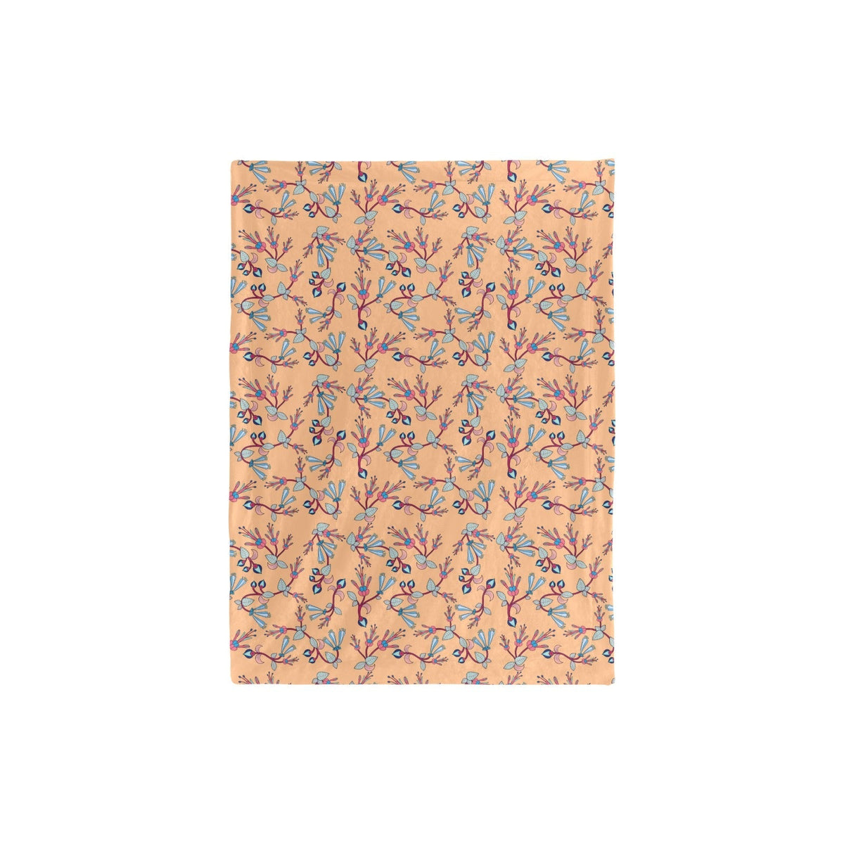 Swift Floral Peach Small Baby Blanket by 49 Dzine (image 3)