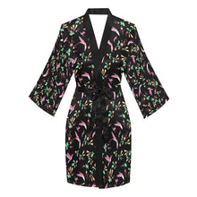 Load image into Gallery viewer, Swift Noir Long Sleeve Kimono Robe Long Sleeve Kimono Robe e-joyer 
