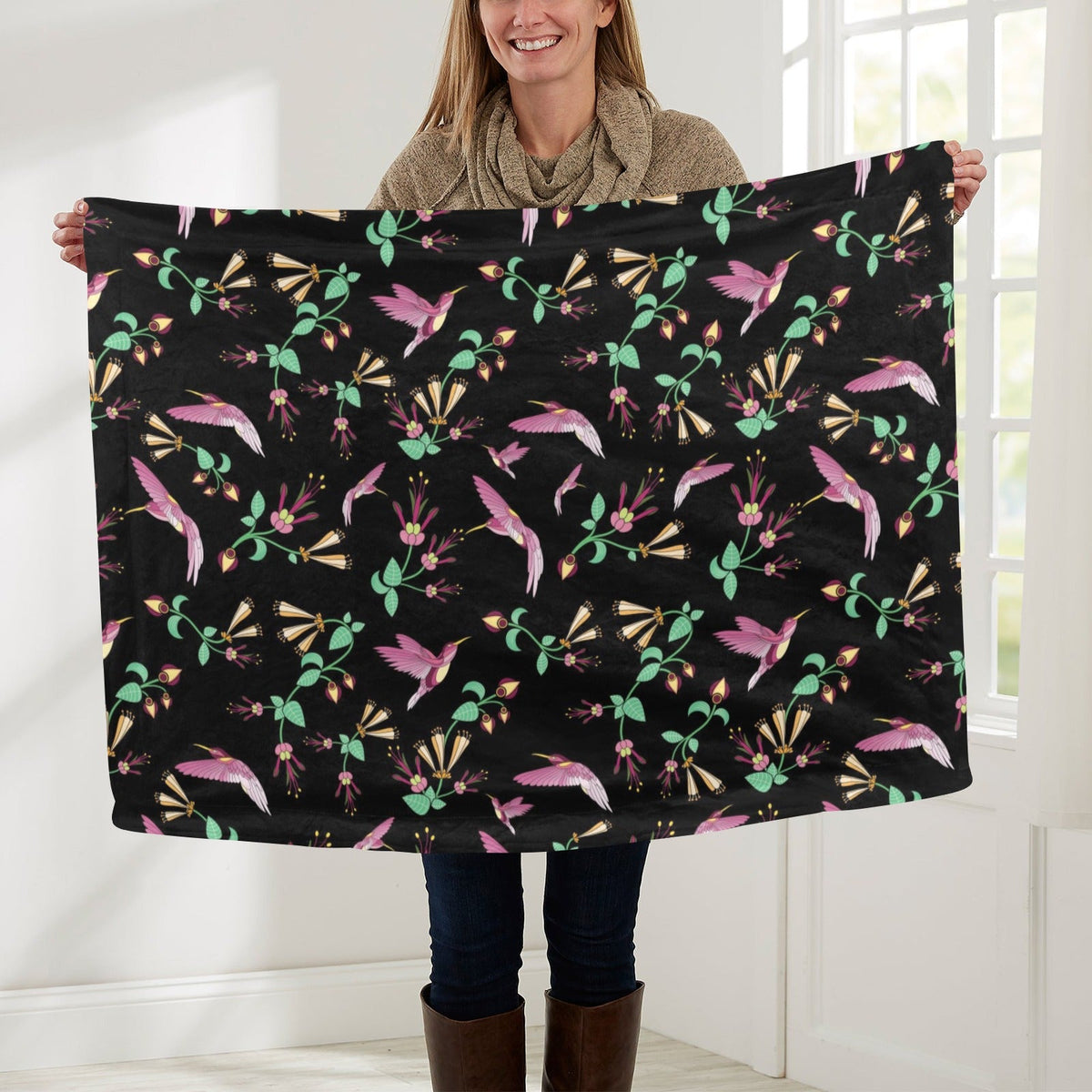 Swift Noir Small Baby Blanket by 49 Dzine