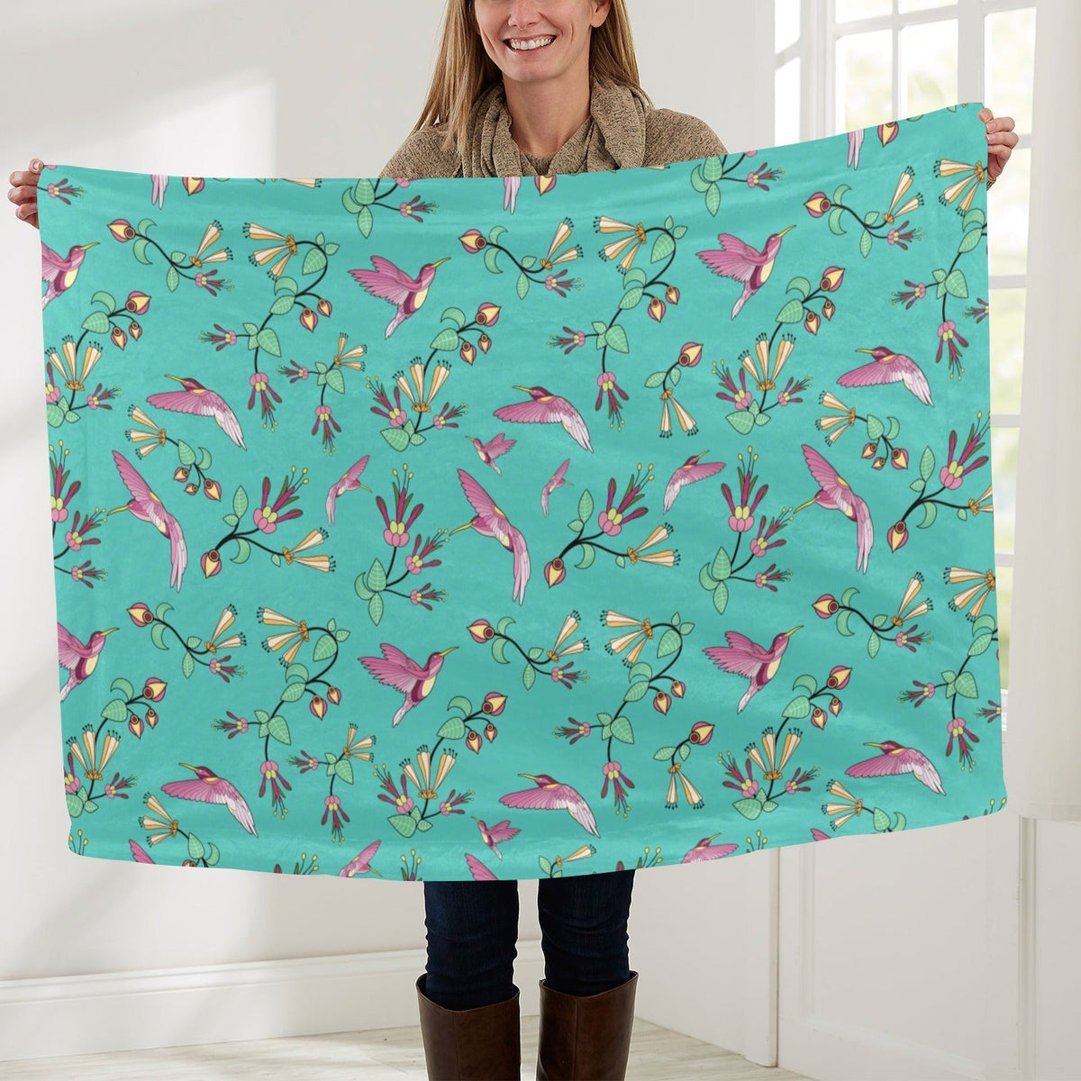 Swift Pastel Large Baby Blanket by 49 Dzine