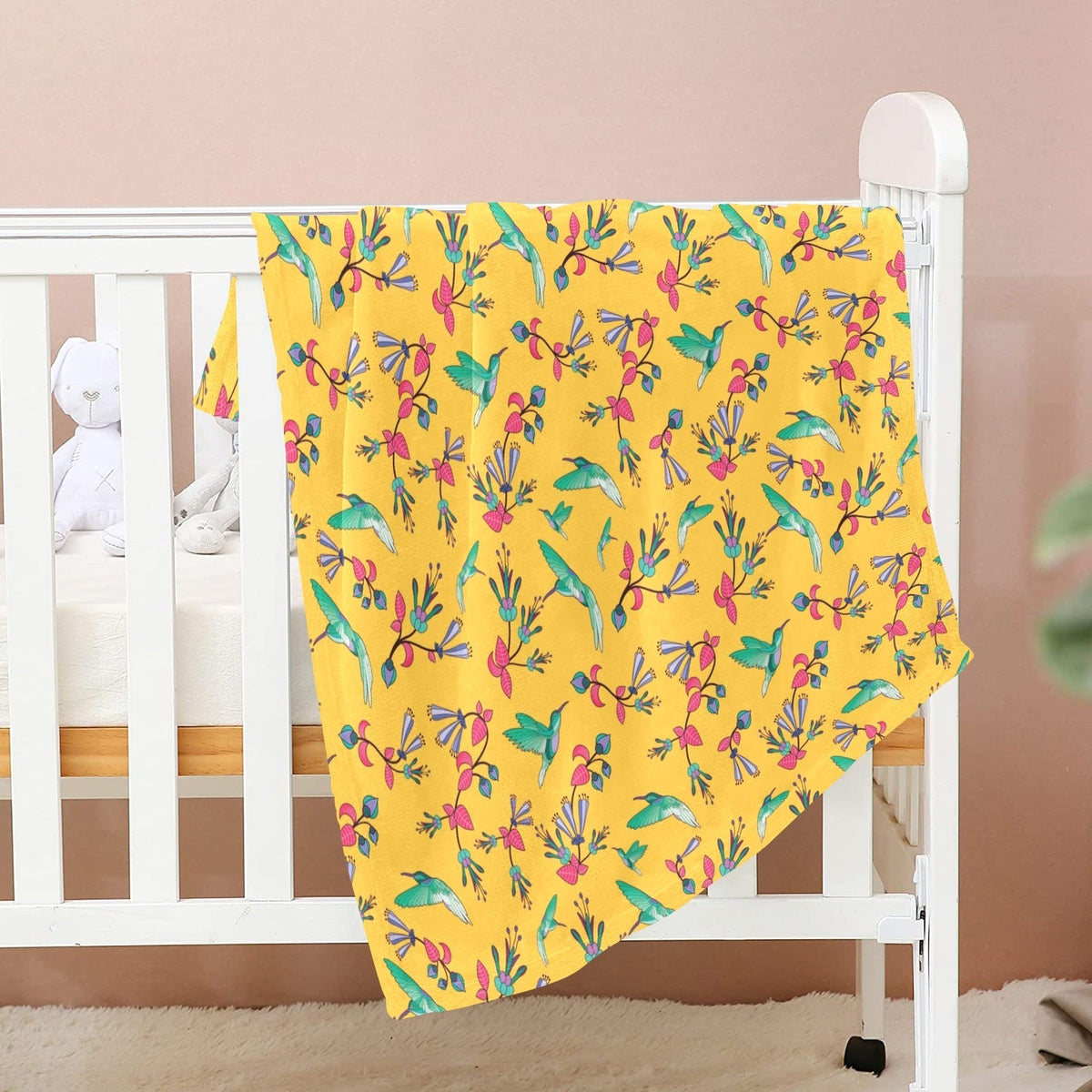 Swift Pastel Yellow Large Baby Blanket by 49 Dzine (image 2)