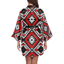 Load image into Gallery viewer, Taos Wool Long Sleeve Kimono Robe Long Sleeve Kimono Robe e-joyer 
