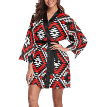 Load image into Gallery viewer, Taos Wool Long Sleeve Kimono Robe Long Sleeve Kimono Robe e-joyer 
