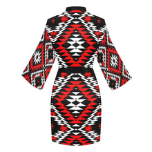 Load image into Gallery viewer, Taos Wool Long Sleeve Kimono Robe Long Sleeve Kimono Robe e-joyer 
