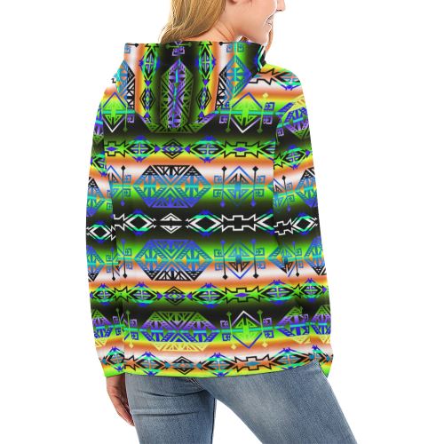 Trade Route East All Over Print Hoodie for Women (USA Size) (Model H13) All Over Print Hoodie for Women (H13) e-joyer 