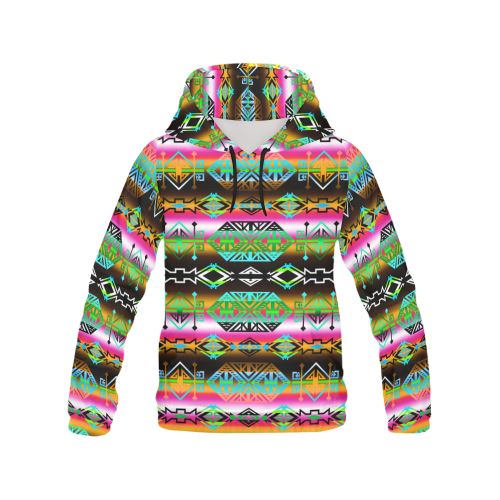 Trade Route North All Over Print Hoodie for Women (USA Size) (Model H13) All Over Print Hoodie for Women (H13) e-joyer 