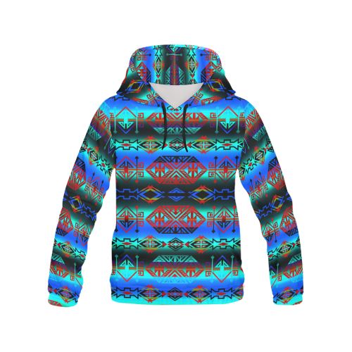 Trade Route Plains All Over Print Hoodie for Women (USA Size) (Model H13) All Over Print Hoodie for Women (H13) e-joyer 