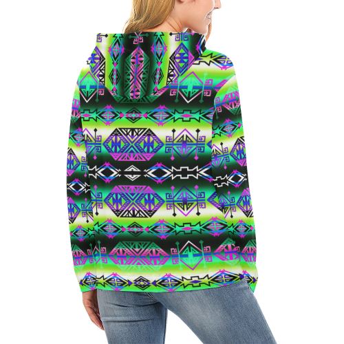 Trade Route South All Over Print Hoodie for Women (USA Size) (Model H13) All Over Print Hoodie for Women (H13) e-joyer 