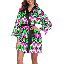 Load image into Gallery viewer, Two Spirit Ceremony Long Sleeve Kimono Robe Long Sleeve Kimono Robe e-joyer 
