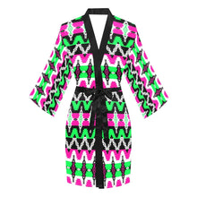 Load image into Gallery viewer, Two Spirit Ceremony Long Sleeve Kimono Robe Long Sleeve Kimono Robe e-joyer 
