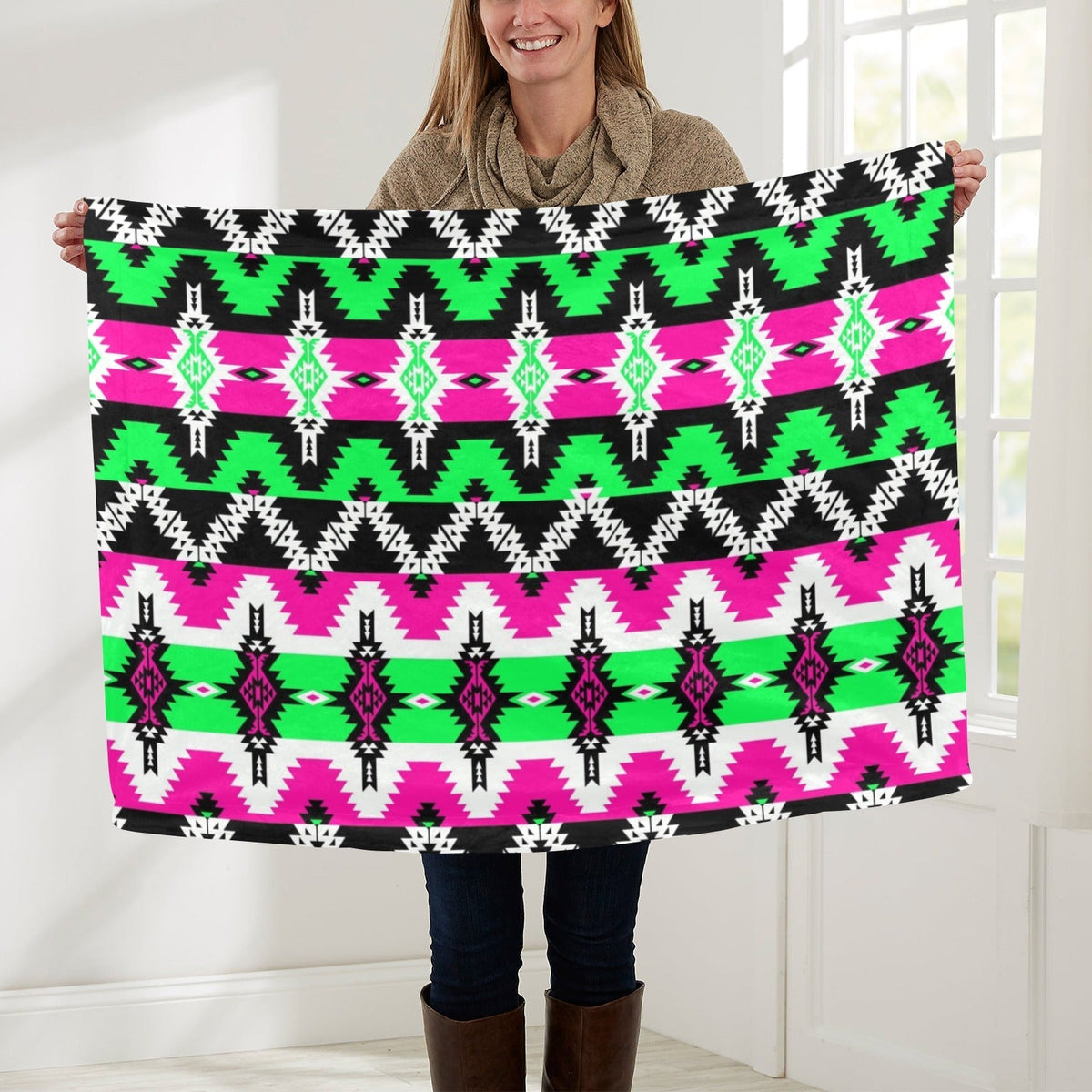 Two Spirit Ceremony Small Baby Blanket by 49 Dzine