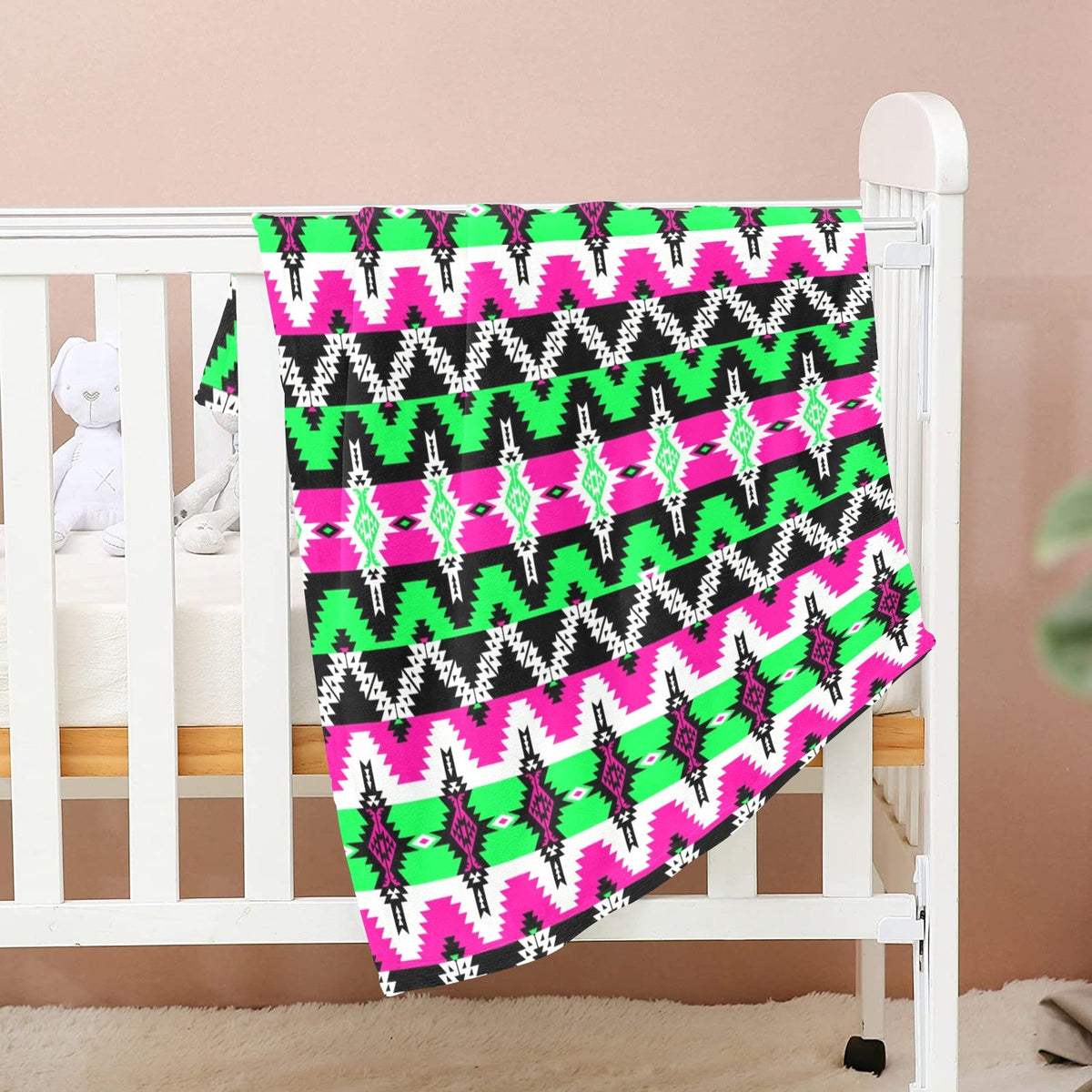 Two Spirit Ceremony Small Baby Blanket by 49 Dzine (image 2)