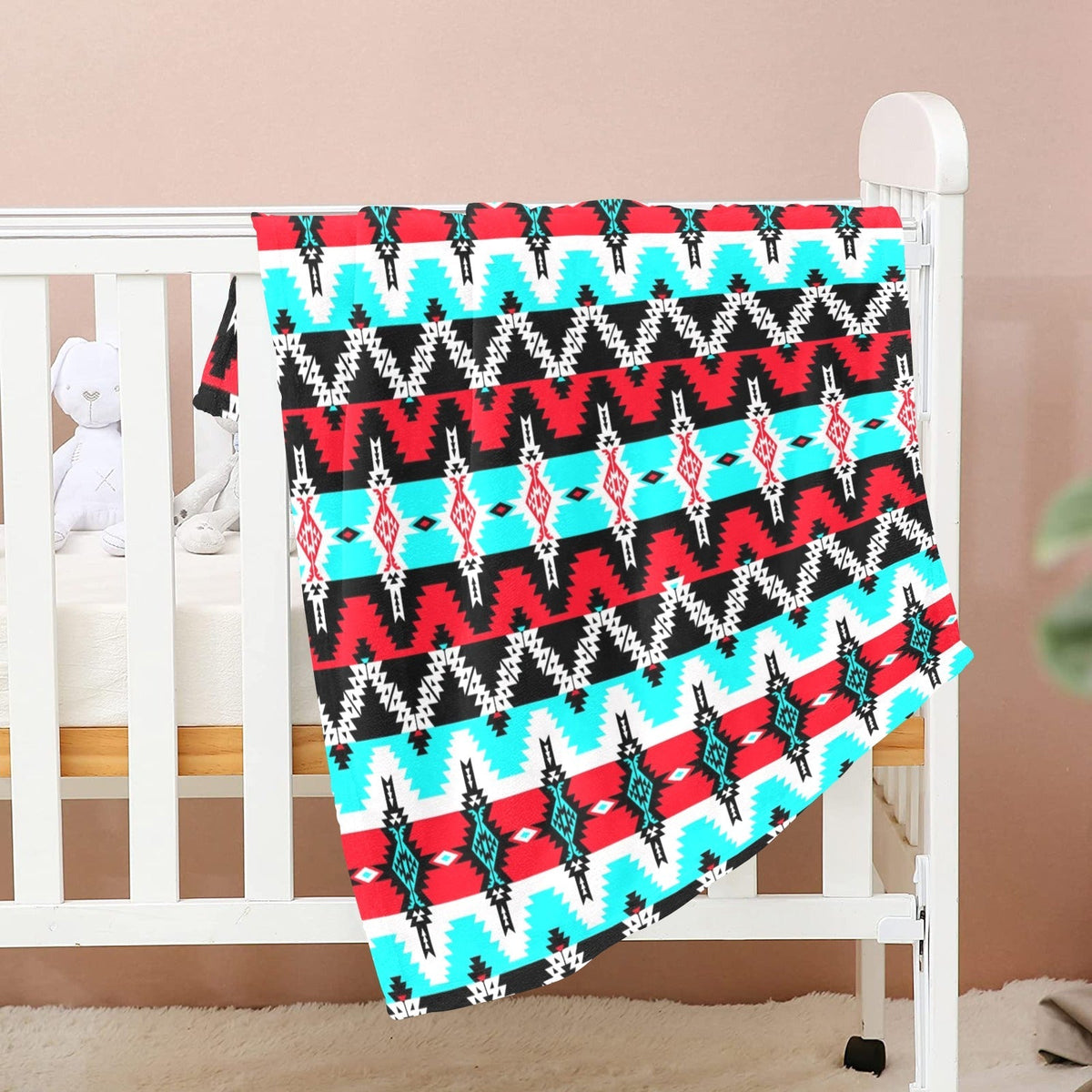 Two Spirit Dance Large Baby Blanket by 49 Dzine (image 2)