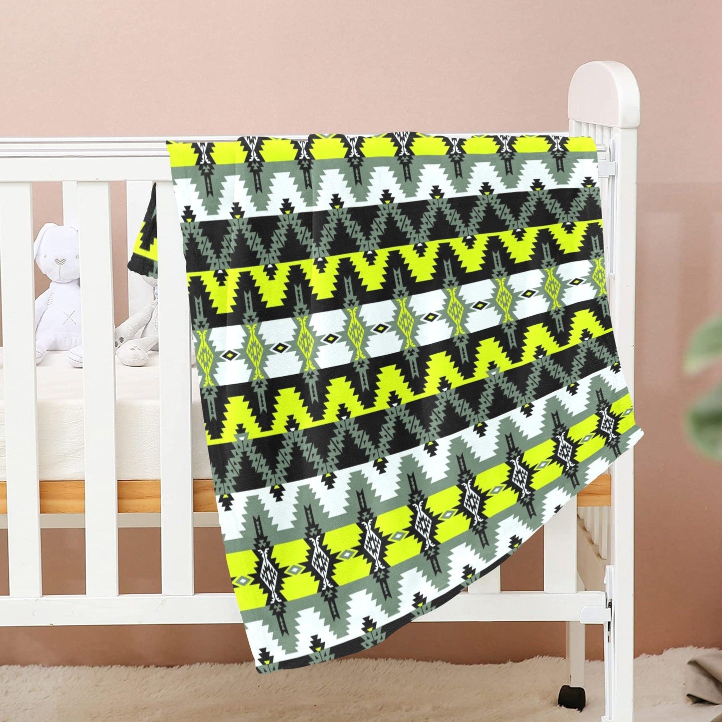 Two Spirit Medicine Baby Blanket 40"x50" Baby Blanket 40"x50" e-joyer 