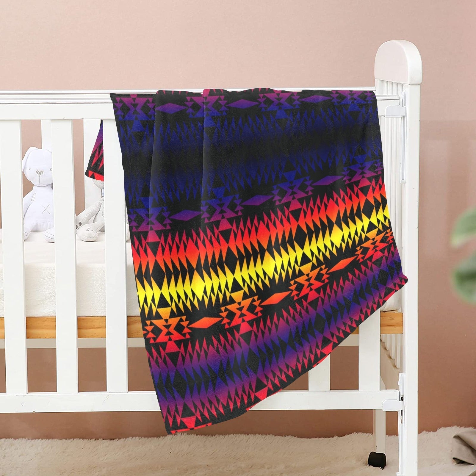 Two Worlds Apart Baby Blanket 30"x40" Baby Blanket 30"x40" e-joyer 