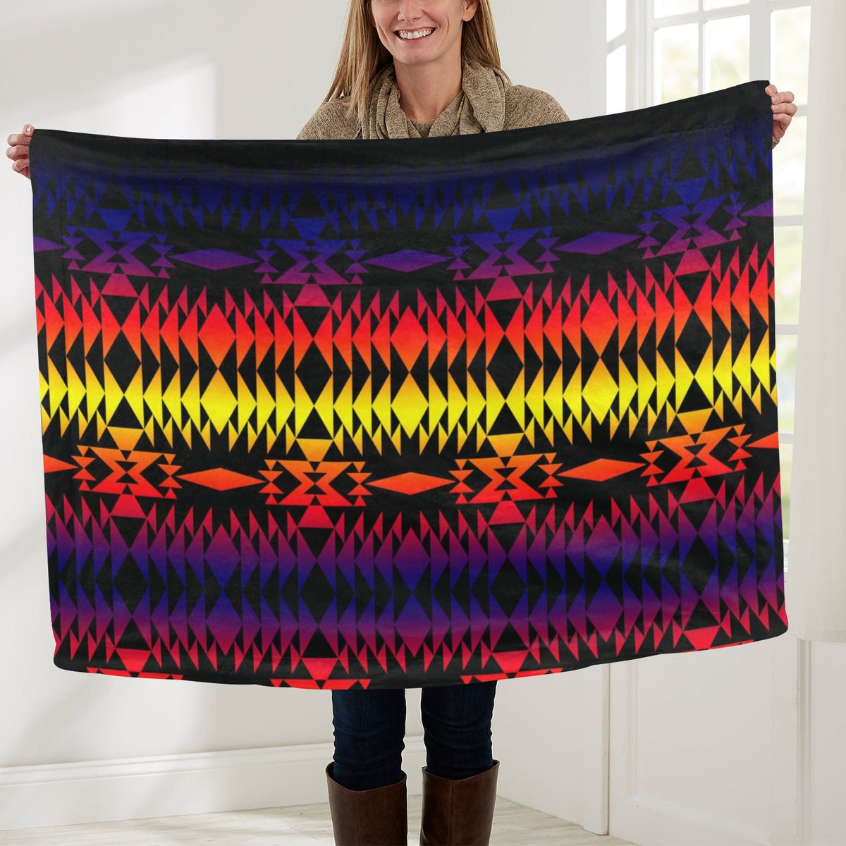 Two Worlds Apart Large Baby Blanket by 49 Dzine