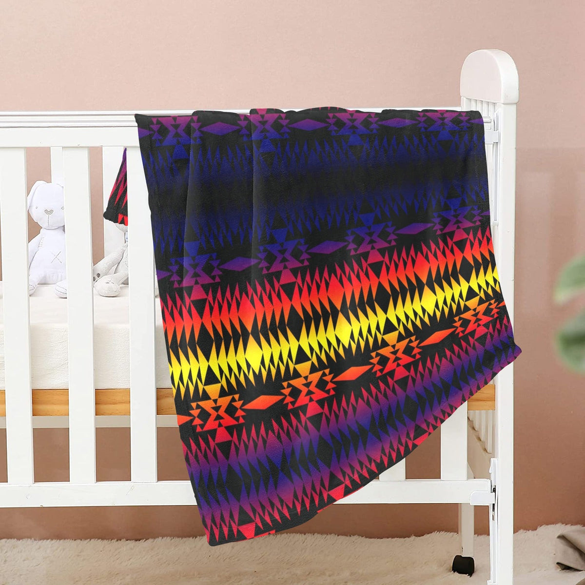 Two Worlds Apart Large Baby Blanket by 49 Dzine (image 2)