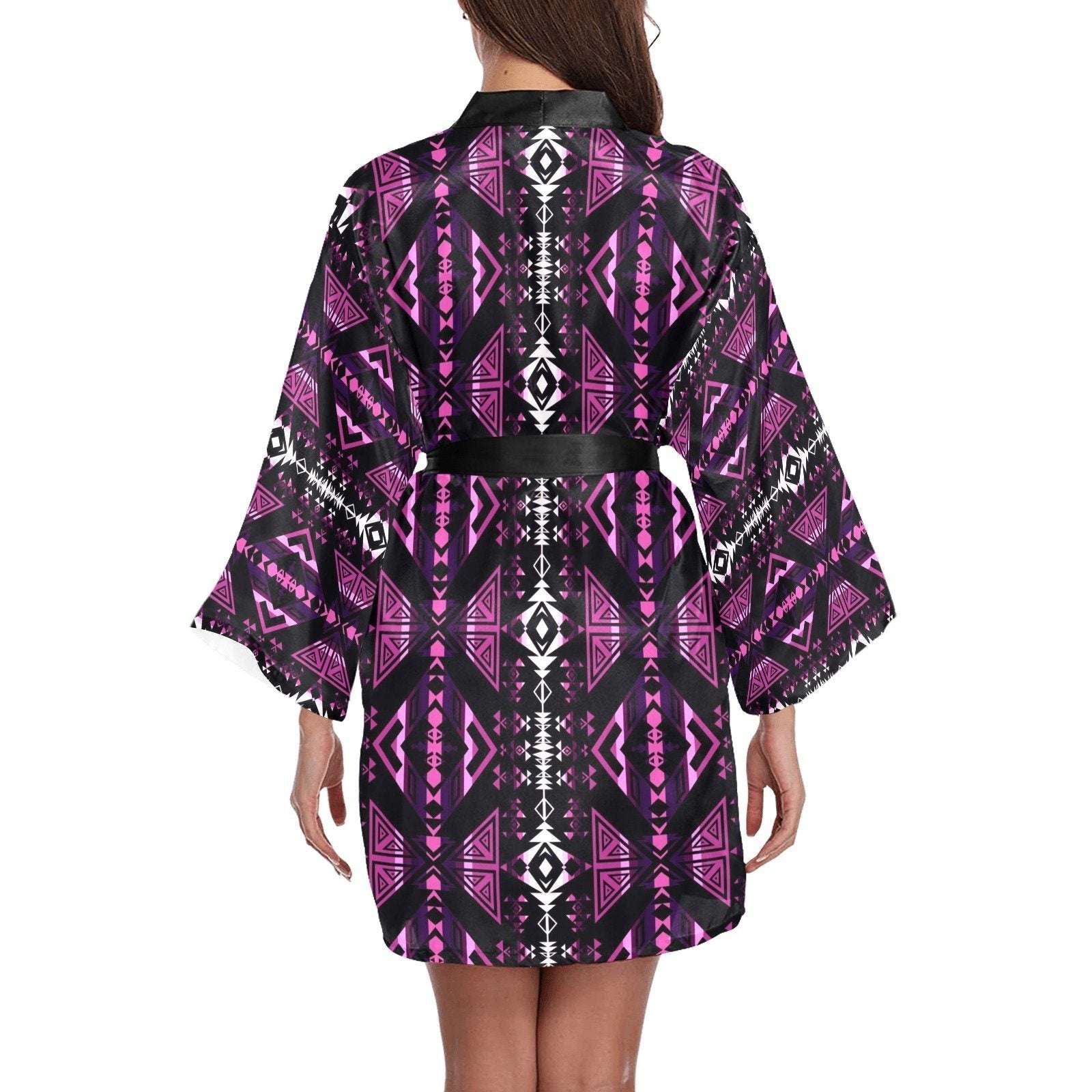 Upstream Expedition Moonlight Shadows Long Sleeve Kimono Robe Long Sleeve Kimono Robe e-joyer 