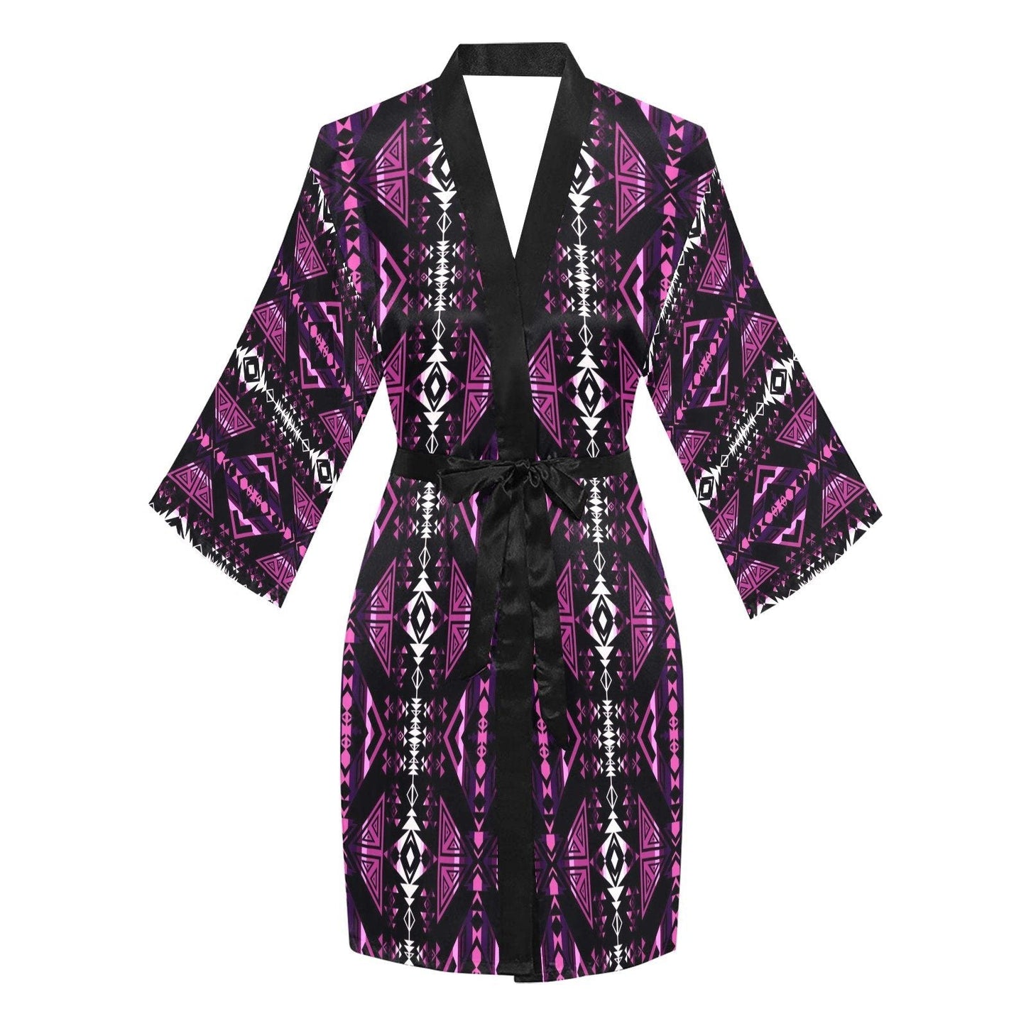 Upstream Expedition Moonlight Shadows Long Sleeve Kimono Robe Long Sleeve Kimono Robe e-joyer 