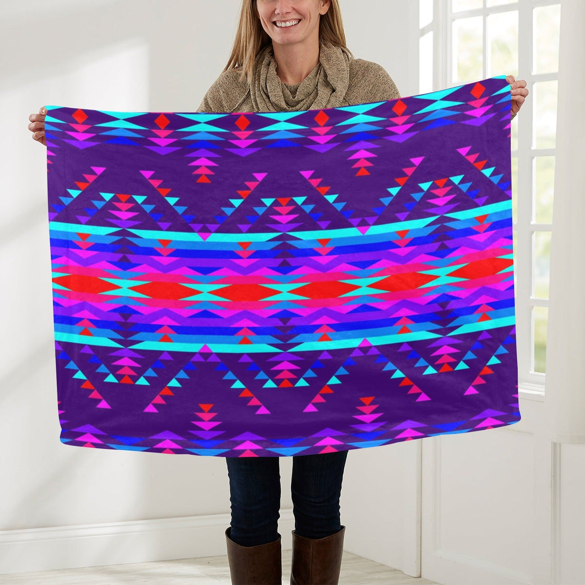 Vision of Peace Small Baby Blanket by 49 Dzine