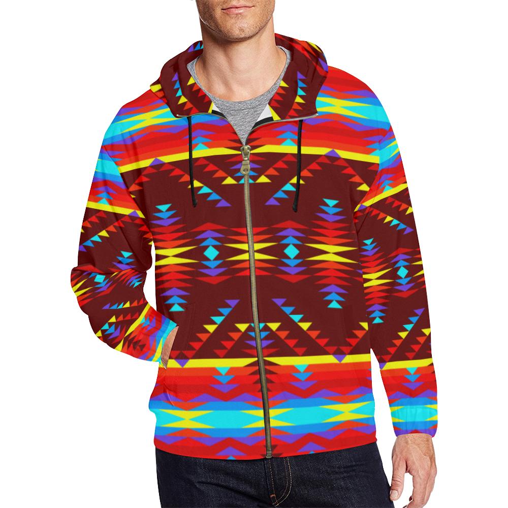 Visions of Peace Full Zip Hoodie for Men