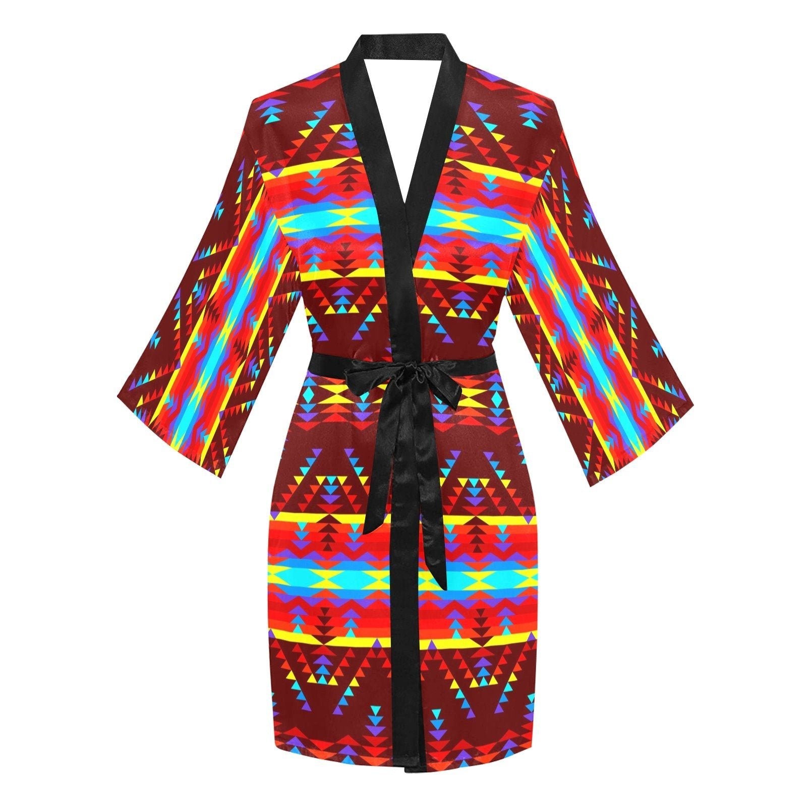 Visions of Lasting Peace Long Sleeve Kimono Robe Long Sleeve Kimono Robe e-joyer 