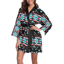 Load image into Gallery viewer, Visions of Peaceful Nights Long Sleeve Kimono Robe Long Sleeve Kimono Robe e-joyer 
