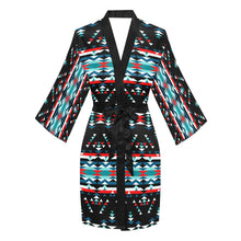 Load image into Gallery viewer, Visions of Peaceful Nights Long Sleeve Kimono Robe Long Sleeve Kimono Robe e-joyer 
