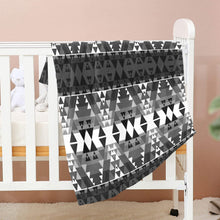 Load image into Gallery viewer, Writing on Stone Black and White Baby Blanket 40&quot;x50&quot; Baby Blanket 40&quot;x50&quot; e-joyer 
