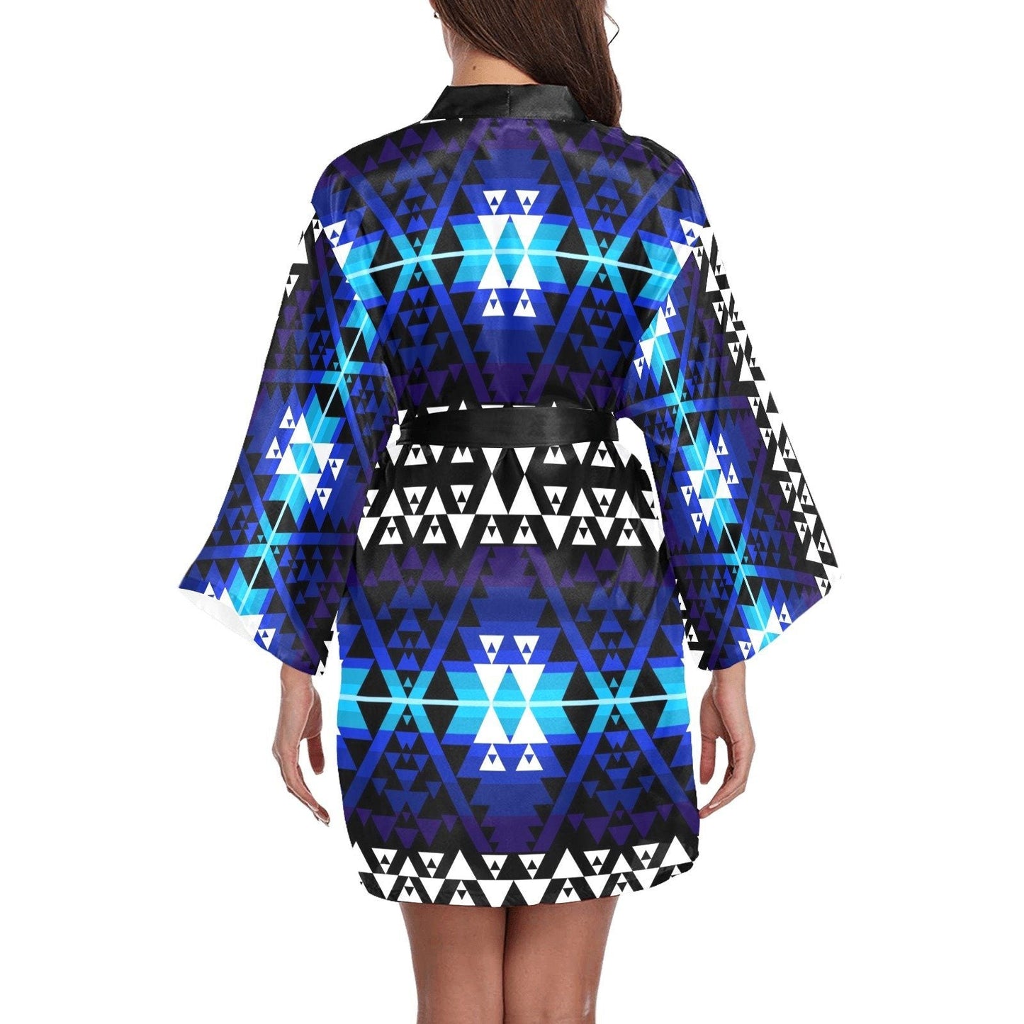 Writing on Stone Night Watch Long Sleeve Kimono Robe Long Sleeve Kimono Robe e-joyer 