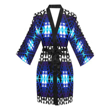 Load image into Gallery viewer, Writing on Stone Night Watch Long Sleeve Kimono Robe Long Sleeve Kimono Robe e-joyer 
